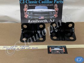 OEM 1971 1972 1973 1974 Cadillac Eldorado HOOD HINGE TO WHEEL WELL MOUNTING BRACKETS - PAIR #1494988