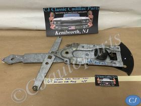 OEM 1965 1966 1967 Cadillac Sedan Deville Calais Eldorado Fleetwood 4 DOOR LEFT DRIVER SIDE FRONT DOOR WINDOW REGULATOR #9705750