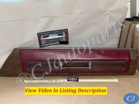 OEM 1974 1975 1976 Cadillac Coupe Deville Calais 2 Door 1974 1975 1976 1977 1978 Cadillac Eldorado RIGHT SIDE FRONT UPPER DOOR PANEL WOODGRAIN/DARK RED