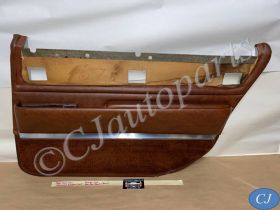 OEM 1966 Cadillac Fleetwood 4 Door RIGHT PASSENGER SIDE REAR DOOR PANEL TRIM WITH ARM REST BASE & COURTESY LIGHT - BROWN