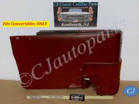OEM 1965 1966 Cadillac Eldorado Deville Convertible LEFT DRIVER SIDE REAR LOWER DOOR PANEL ARM REST - RED