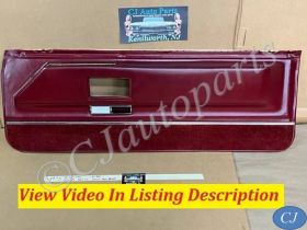 OEM 1971 1972 1973 1974 1975 1976 Cadillac Coupe Deville Calais 2 Door RIGHT PASSENGER SIDE FRONT LOWER DOOR PANEL RED