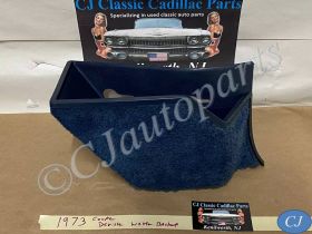 OEM 1971 1972 1973 1974 1975 1976 Cadillac Deville Eldorado Fleetwood Calais RIGHT PASSENGER SIDE KICK PANEL WASTE BASKET TRASH CAN BLUE