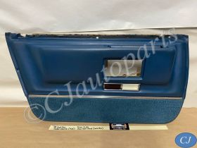 OEM 1971 1972 1973 1974 1975 1976 Cadillac Sedan Deville Fleetwood Calais 4 Door LEFT DRIVER SIDE REAR LOWER DOOR PANEL ARM REST with COURTESY LIGHT - DARK BLUE