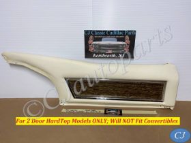 OEM 1971 1972 Cadillac Eldorado 2 Door HardTop LEFT DRIVER SIDE REAR UPPER DOOR PANEL TRIM