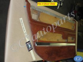 OEM 1965 1966 Cadillac Fleetwood Brougham Sedan Deville LEFT REAR DOOR PANEL & TRIM MOLDING