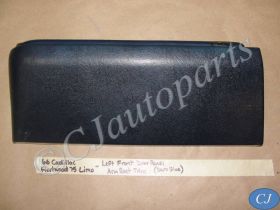 OEM 1966 1967 Cadillac Fleetwood LIMO LIMOUSINE LEFT DRIVER SIDE FRONT DOOR PANEL ARM REST BASE PAD TRIM - - DARK BLUE