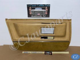 OEM 1971 1972 1973 1974 1975 1976 Cadillac Sedan Deville Fleetwood Calais 4 Door LEFT DRIVER SIDE REAR LOWER DOOR PANEL with COURTESY LIGHT - LIGHT BROWN/TAN
