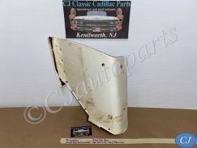 OEM 1969 1970 Cadillac Coupe Deville Convertible LEFT DRIVER SIDE REAR SEAT FILLER CONVERTIBLE TOP PISTON COVER TRIM - WHITE