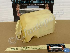 OEM 1962 Cadillac DEVILLE ELDORADO FLEETWOOD WINDSHIELD WASHER FLUID BOTTLE RESERVOIR TANK & CAP LID #1479109