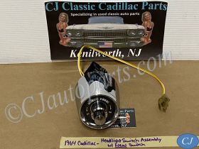 OEM 1964 Cadillac Deville Eldorado Fleetwood AUTOMATIC DIMMING HEADLIGHT SWITCH HOUSING POD KNOB WITH NEW SWITCH #1481806