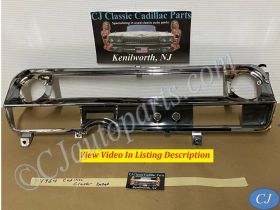 OEM 1963 1964 Cadillac Deville Eldorado Fleetwood CHROME DASH SPEEDOMETER INSTRUMENT CLUSTER BEZEL TRIM #1480814