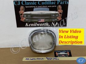 OEM 1959 Cadillac Fleetwood Eldorado BACK-UP REVERSE LIGHT LENS BEZEL ESCUTCHEON #5949903