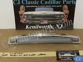 OEM 1960 Cadillac Deville INTERIOR DOOR PULL HANDLE WITH BACK PLATE ESCUTCHEON TRIM #4780949/#4780948