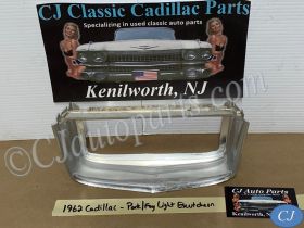 OEM 1962 Cadillac Deville Eldorado FOG PARKING PARK LIGHT BEZEL INSERT TRIM #4307957