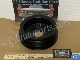 OEM 1975 1976 Cadillac Deville Eldorado Fleetwood CRANKSHAFT PULLEY HARMONIC BALANCER 2 GROOVE WITHOUT SMOG #3516303/1605706