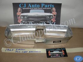 OEM 1963 Cadillac Deville Eldorado REAR BUMPER TAIL LIGHT LAMP BEZEL ESCUTCHEON #1479683