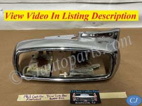 OEM 1963 Cadillac Fleetwood Deville Eldordo LEFT DRIVER SIDE REAR BUMPER END TAIL LIGHT HOUSING #3512757