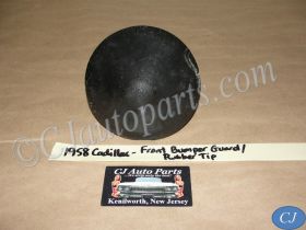 OEM 1958 Cadillac Deville Eldorado Fleetwood FRONT BUMPER END TIT RUBBER EXTENSION TIP BULLET GUARD CAP #1468451