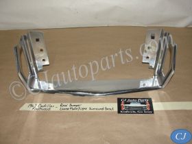 OEM 1967 Cadillac Deville Calais Fleetwood REAR BUMPER LICENSE PLATE SURROUND LIGHT BEZEL TRIM #1487184