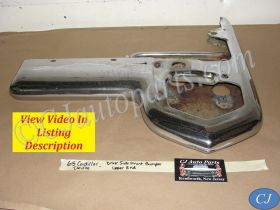 OEM 1965 Cadillac Deville Eldorado Fleetwood Calais LEFT DRIVER SIDE FRONT BUMPER UPPER END #35113312