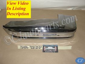 OEM 1974 1975 1976 Cadillac Deville Fleetwood Calais RIGHT PASSENGER SIDE FRONT BUMPER UPPER END CORNER BAR #3516090