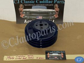 OEM 1958 1959 1960 1961 1962 1963 1964 1965 1966 1967 Cadillac Calais Fleetwood Deville Eldorado 390/429 ENGINE A/C WATER PUMP PULLEY ~ TRIPLE (3) GROOVE #1483552