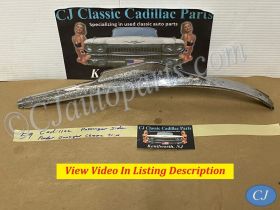 OEM 1959 Cadillac Deville Eldorado Fleetwood RIGHT PASSENGER SIDE FRONT FENDER GUNSIGHT CHROME TRIM MOLDING #1470534