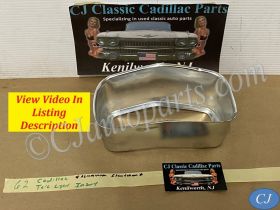 OEM 1962 Cadillac Deville Eldorado Fleetwood BRAKE LIGHT TAIL LIGHT ALUMINUM ESCUTCHEON INSERT BEZEL #1477414