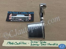 OEM 1965 1966 Cadillac Deville Eldorado Calais Fleetwood LEFT DRIVER SIDE INTERIOR CHROME DOOR HANDLE #4537108
