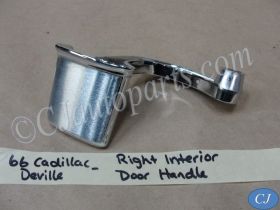 OEM 1966 Cadillac Fleetwood Calais Eldorado Deville RIGHT PASSENGER SIDE INTERIOR CHROME DOOR HANDLE #4537107