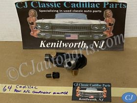 OEM 1963 1964 1965 1966 1967 Cadillac Deville Fleetwood Calais 1963 1964 1965 1966 Eldorado 429 Engine REAR A/C COMPRESSOR MANIFOLD VALVE HOSE CONNECTOR WITH NEW SCHRADER VALVE