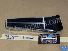 OEM 1971 1972 1973 1974 1975 1976 Cadillac Deville Calais Fleetwood ACCELERATOR GAS PEDAL PAD with CHROME TRIM #1497319/#3633586