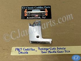 OEM 1967 Cadillac Deville Eldorado Fleetwood RIGHT PASSENGER SIDE FRONT INTERIOR SWITCH PLATE DOOR HANDLE COVER #7660320