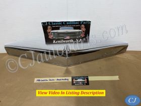 OEM 1980 1981 1982 Cadillac Seville CHROME HOOD LIP MOLDING TRIM WITH BLACK SPACER FILLER PANEL #1618459/#1619954