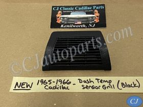 NEW 1965 1966 CADILLAC DEVILLE ELDORADO FLEETWOOD CALAIS DASH IN-CAR TEMP SENSOR GRILL COVER TRIM - BLACK