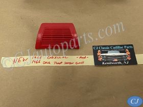 NEW 1965 1966 CADILLAC DEVILLE ELDORADO FLEETWOOD CALAIS DASH IN-CAR TEMP SENSOR GRILL COVER TRIM - RED