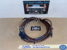 OEM 1974 1975 1976 Cadillac Deville Fleetwood Calais FUSE BOX TO TRUNK REAR BODY BULKHEAD TAIL LIGHT WIRE HARNESS CONNECTOR #9640425