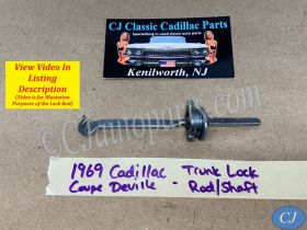 OEM 1969 1970 Cadillac Deville Calais Fleetwood TRUNK LOCK ROD SHAFT WITH COUPLING #9808423
