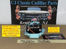 OEM 1974 1975 1976 Cadillac Deville Eldorado Fleetwood Calais 1974 1975 1976 1977 1978 Eldorado GAS FUEL GAUGE *TESTED* #6432030