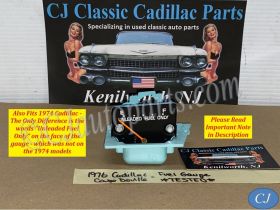 OEM 1974 1975 1976 Cadillac Deville Eldorado Fleetwood Calais 1974 1975 1976 1977 1978 Eldorado GAS FUEL GAUGE *TESTED* #6432030