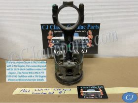 OEM 1959 1960 1961 1962 1963 Cadillac Deville Eldorado Fleetwood 390 Engine CONNECTING ROD WITH PISTON #1 #1470497/#3511503