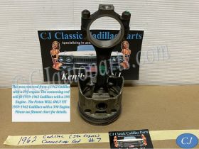 OEM 1959 1960 1961 1962 1963 Cadillac Deville Eldorado Fleetwood 390 Engine CONNECTING ROD WITH PISTON #7 #1470497/#3511503