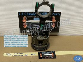 OEM 1959 1960 1961 1962 1963 Cadillac Deville Eldorado Fleetwood 390 Engine CONNECTING ROD WITH PISTON #2 #1470497/#3511503