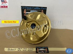 REBUILT 1967 1968 1969 1970 CADILLAC CALAIS DEVILLE FLEETWOOD DELCO MORAINE POWER BRAKE BOOSTER (DISC OR DRUM)