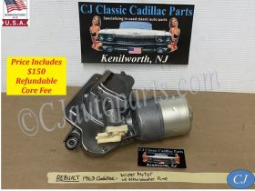 REBUILT 1963 CADILLAC DEVILLE ELDORADO FLEETWOOD WINDSHIELD WIPER MOTOR W/NEW WASHER PUMP