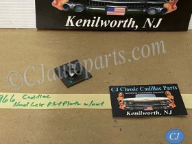 OEM 1965 1966 1967 Cadillac Deville Calais Fleetwood 1965 1966 1967 1968 1969 1970 Eldorado HOOD LOCK PILOT PIN BOLT PLATE WITH NUT #3513414
