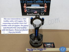 OEM 1964 1965 1966 1967 Cadillac Deville Fleetwood Eldorado Calais 429 ENGINE CONNECTING ROD & PISTON #8