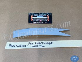 OEM 1960 Cadillac Deville Eldorado Fleetwood  FRONT FENDER TURN SIGNAL INDICATOR/GUNSIGHT INSERT ORNAMENT TRIM