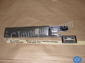 OEM 67 Cadillac Deville Eldorado Calais Fleetwood Commercial Chassis RIGHT POWER WINDOW SWITCH BEZEL TRIM PLATE #9709744